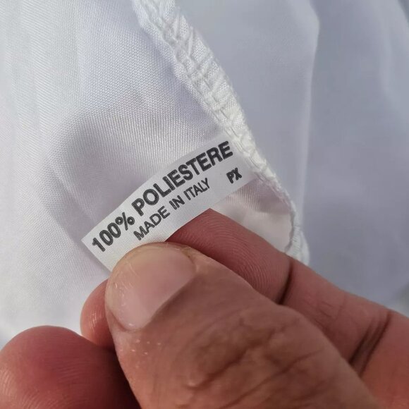 Jimmy Choo Dust Bag White Polyester Storage Bag Draw String Made in Italy - Picture 10 of 10